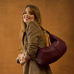 Opal Shoulder in Pebbled Leather - Mulberry Glaze