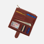 Dunn Continental Wallet in Patina Leather - Pecan Ridge