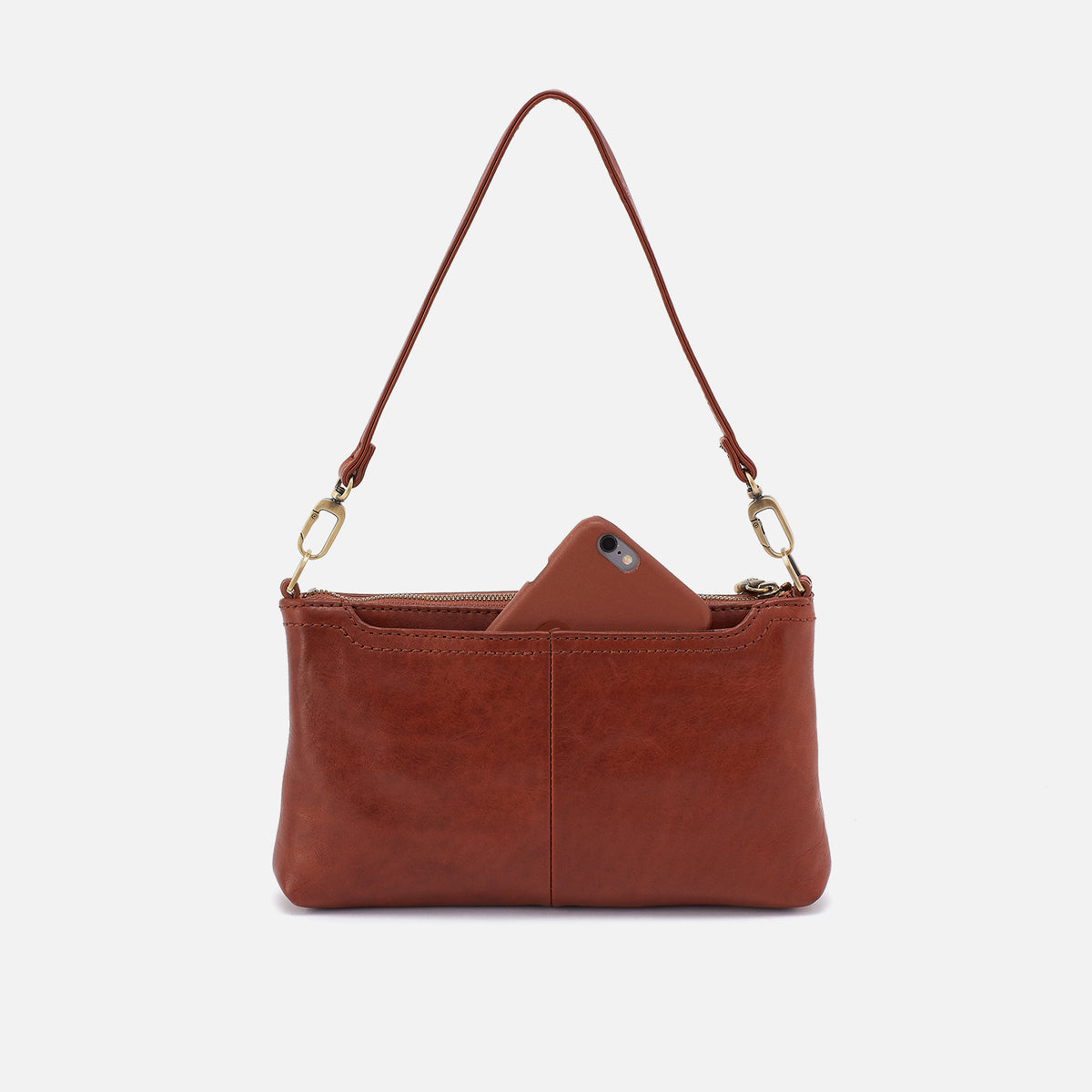 Darcy Crossbody in Patina Leather - Pecan Ridge