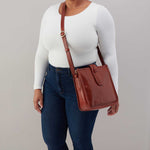 Expedition Medium Crossbody in Patina Leather - Pecan Ridge