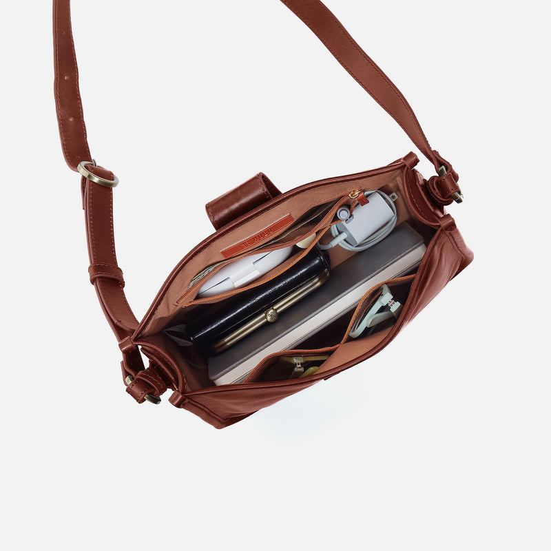 Expedition Medium Crossbody in Patina Leather - Pecan Ridge