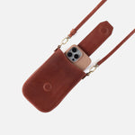Expedition Phone Crossbody in Patina Leather - Pecan Ridge