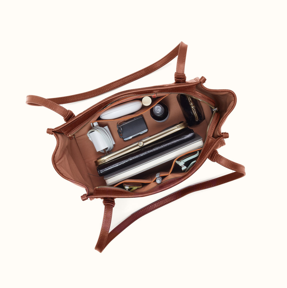 Expedition Small Tote in Patina Leather - Pecan Ridge