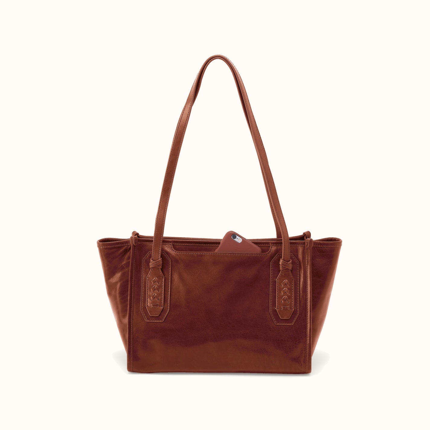 Expedition Small Tote in Patina Leather - Pecan Ridge – HOBO