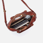 Expedition Satchel in Patina Leather - Pecan Ridge