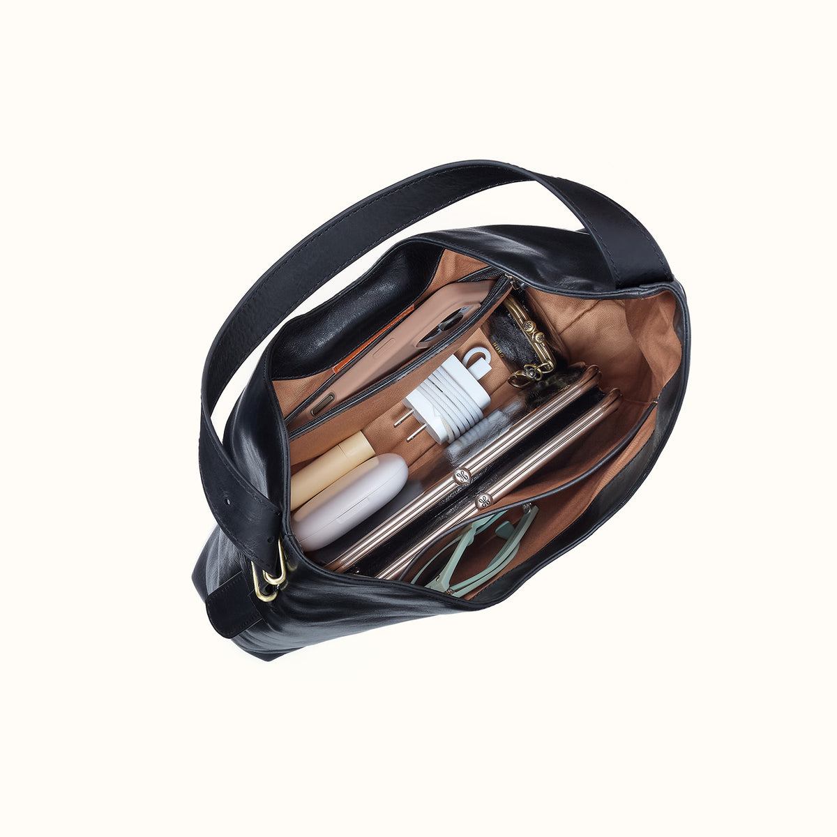 Atlas Hobo Bag In Patina Leather