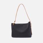 Rayna Shoulder Bag in Double-Faced Leather - Black