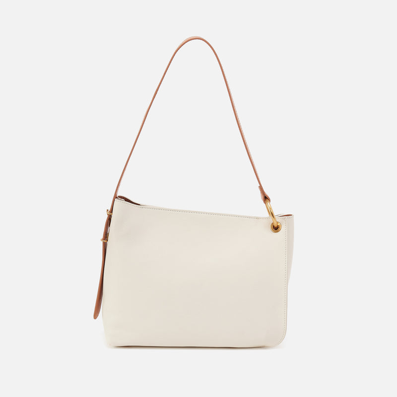 Rayna Shoulder Bag in Double-Faced Leather - Soft White