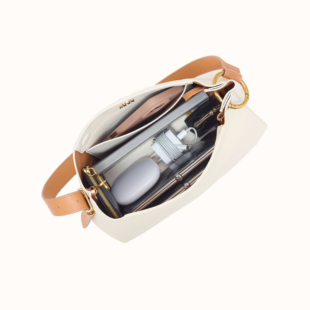 White handbag
