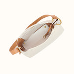 White handbag interior