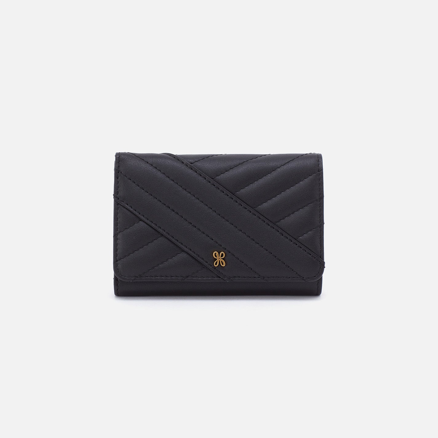 Leather Quilted Women's Wallet | Nicon Black | Sherry
