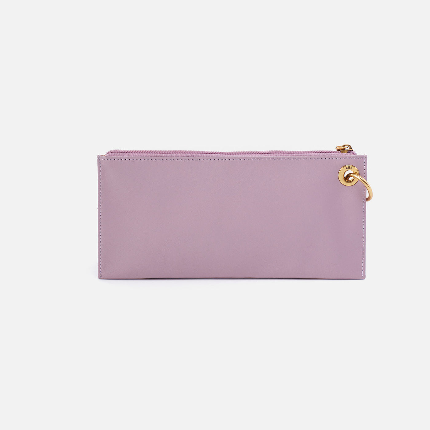 Vida Wristlet in Quilted Silk Napa Leather - Lavender