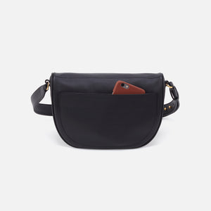 Juno Belt Bag in Silk Napa Leather - Black