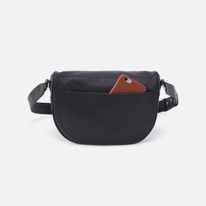 Juno Belt Bag in Quilted Soft Leather - Black