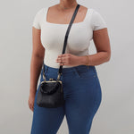 Alba Crossbody In Smooth Leather - Black