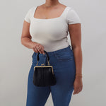 Alba Crossbody In Smooth Leather - Black