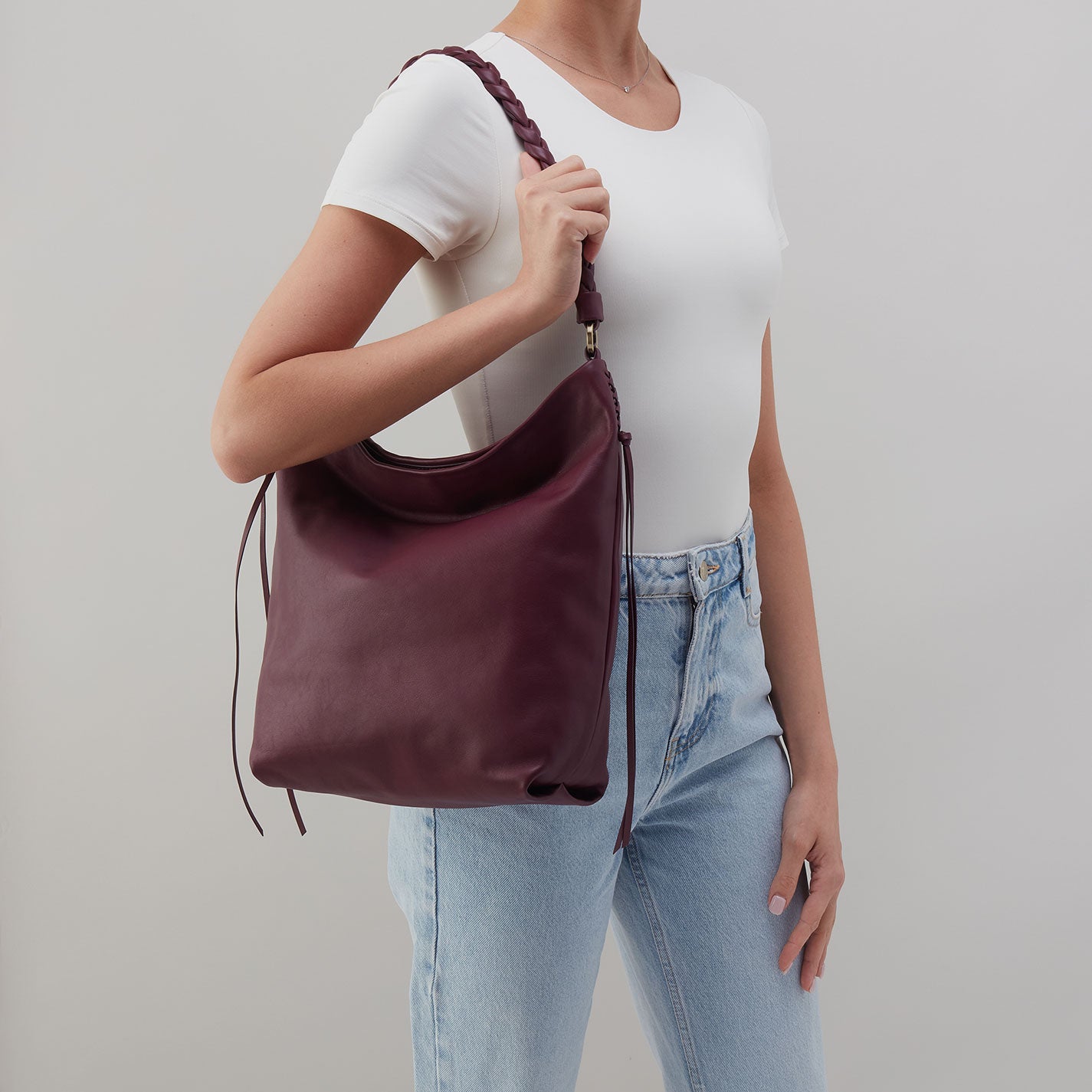 Lindley Hobo In Smooth Leather - Cordovan – HOBO