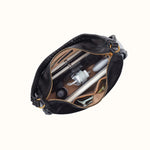 Mia Crescent Large Hobo In Smooth Leather - Black