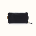 Spark Double Eyeglass Case In Pebbled Leather - Black