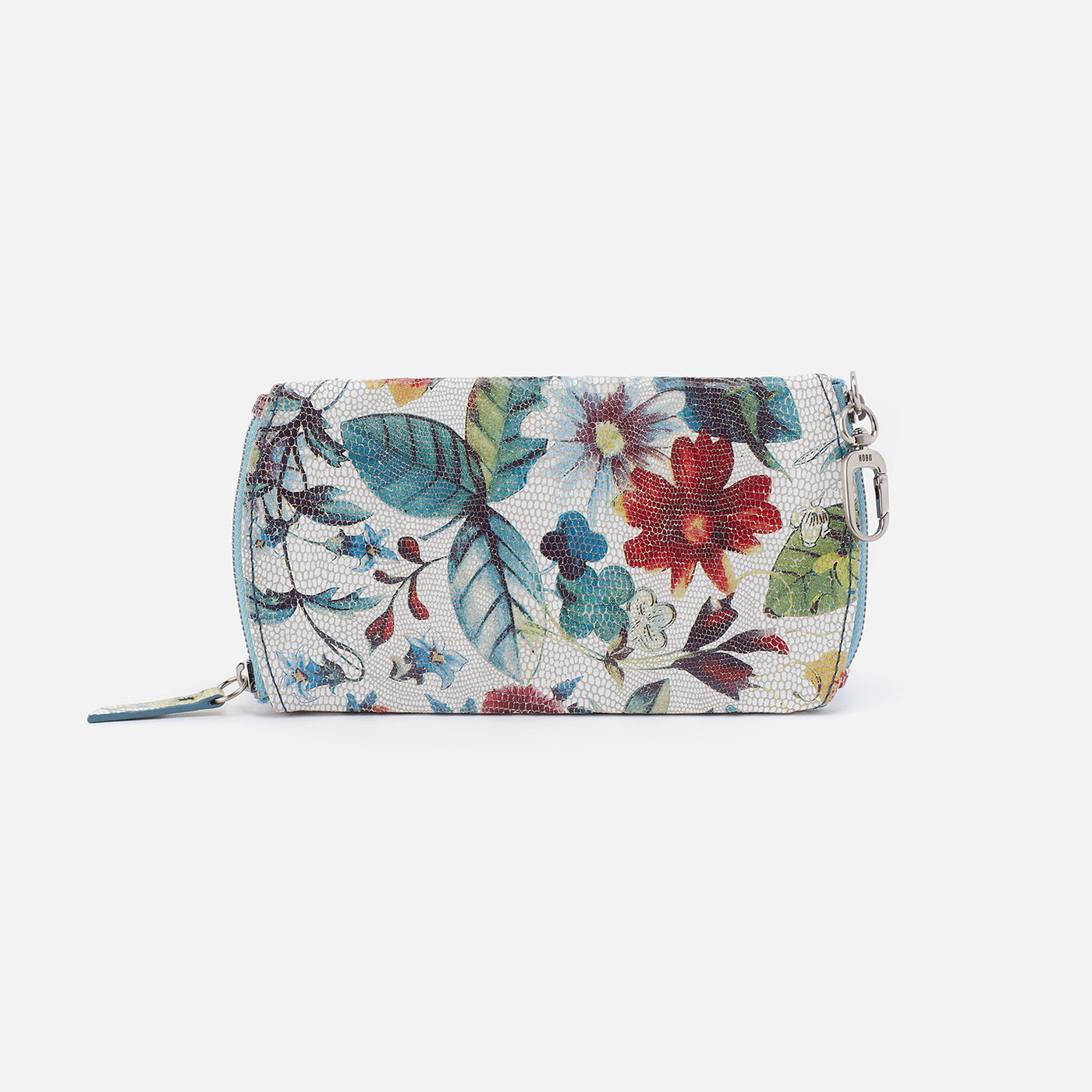 Spark Double Eyeglass Case in Printed Leather - Botanic Print