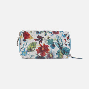 Spark Double Eyeglass Case in Printed Leather - Botanic Print