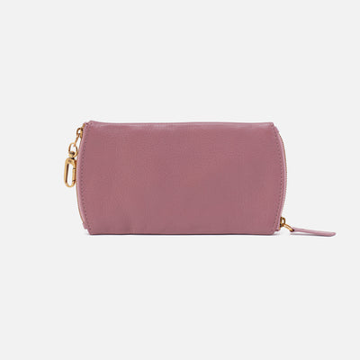 Spark Double Eyeglass Case in Pebbled Leather - Mauve