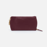 Spark Double Eyeglass Case in Pebbled Leather - Mulberry Glaze