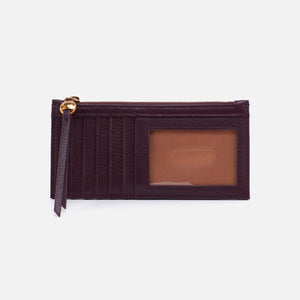 Carte Card Case in Pebbled Leather - Ruby Wine
