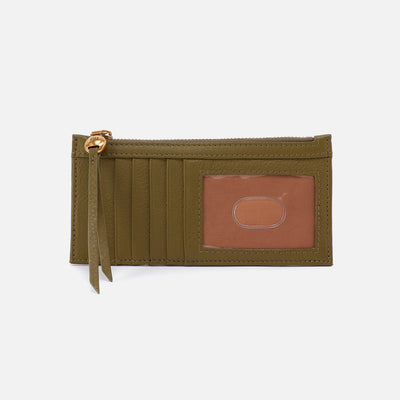 Carte Card Case In Pebbled Leather - Sunlit Sage