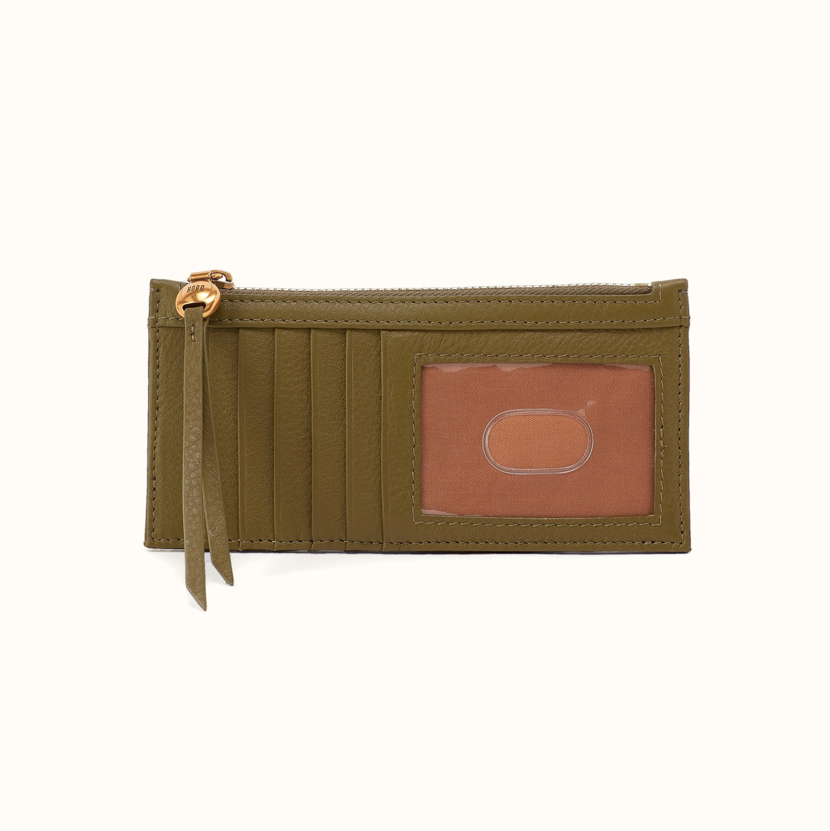 Carte Card Case In Pebbled Leather - Sunlit Sage- FOL