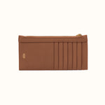 Carte Card Case In Pebbled Leather - Timber Brown