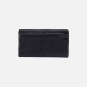 Keen Continental Wallet in Pebbled Leather - Black