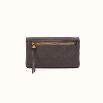 Lumen Continental Wallet In Pebbled Leather - Hearthstone