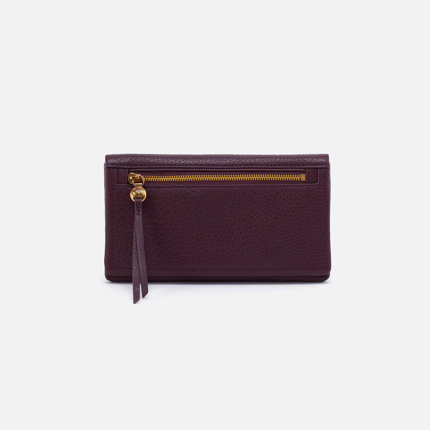 Pebbled leather continental sales wristlet