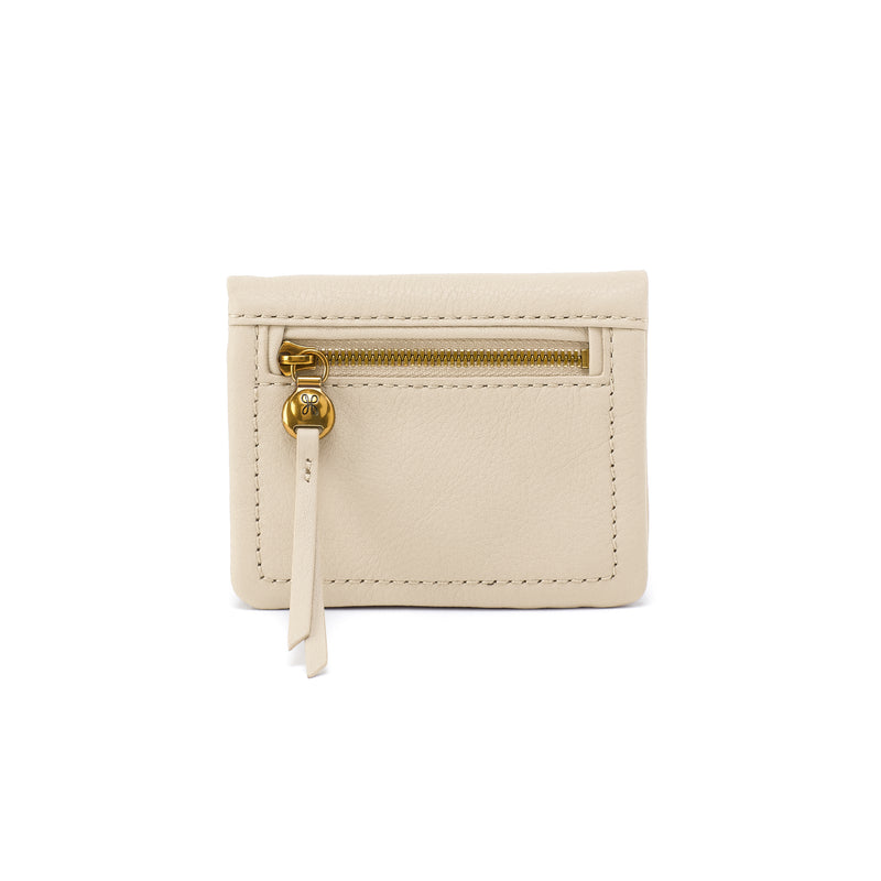 Lumen Mini Wallet In Pebbled Leather - Birch