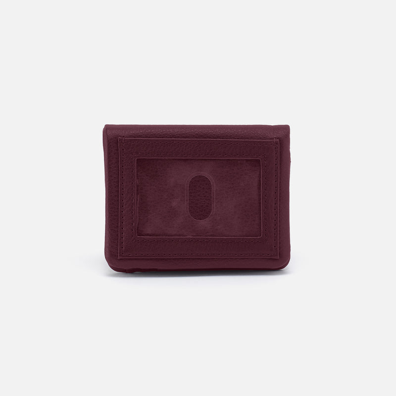 Lumen Mini Wallet in Pebbled Leather - Mulberry Glaze