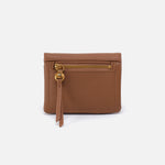 Lumen Mini Wallet In Pebbled Leather - Timber Brown