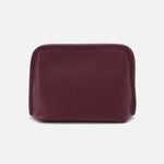 Beauty Cosmetic Pouch in Pebbled Leather - Mulberry Glaze