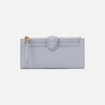Dunn Continental Wallet in Pebbled Leather - Indigo Cloud