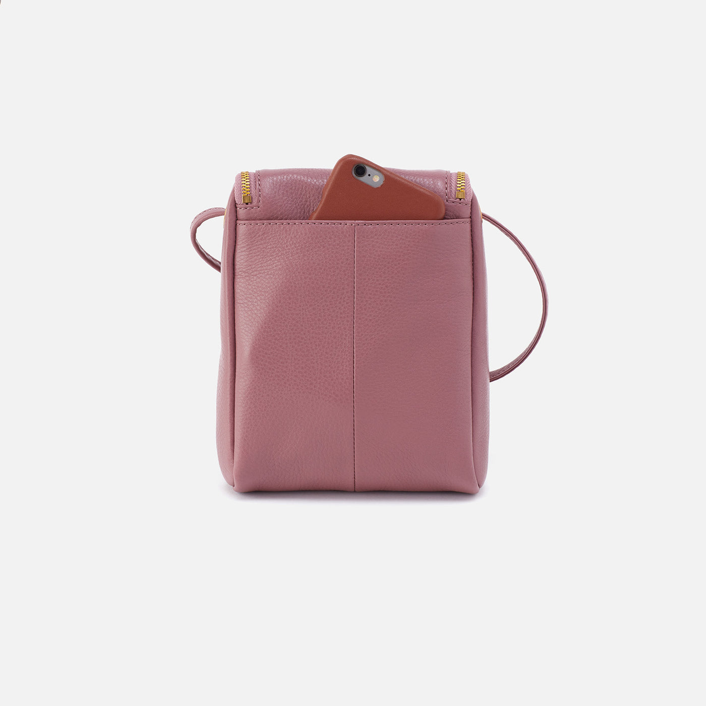 Fern Crossbody in Pebbled Leather - Mauve
