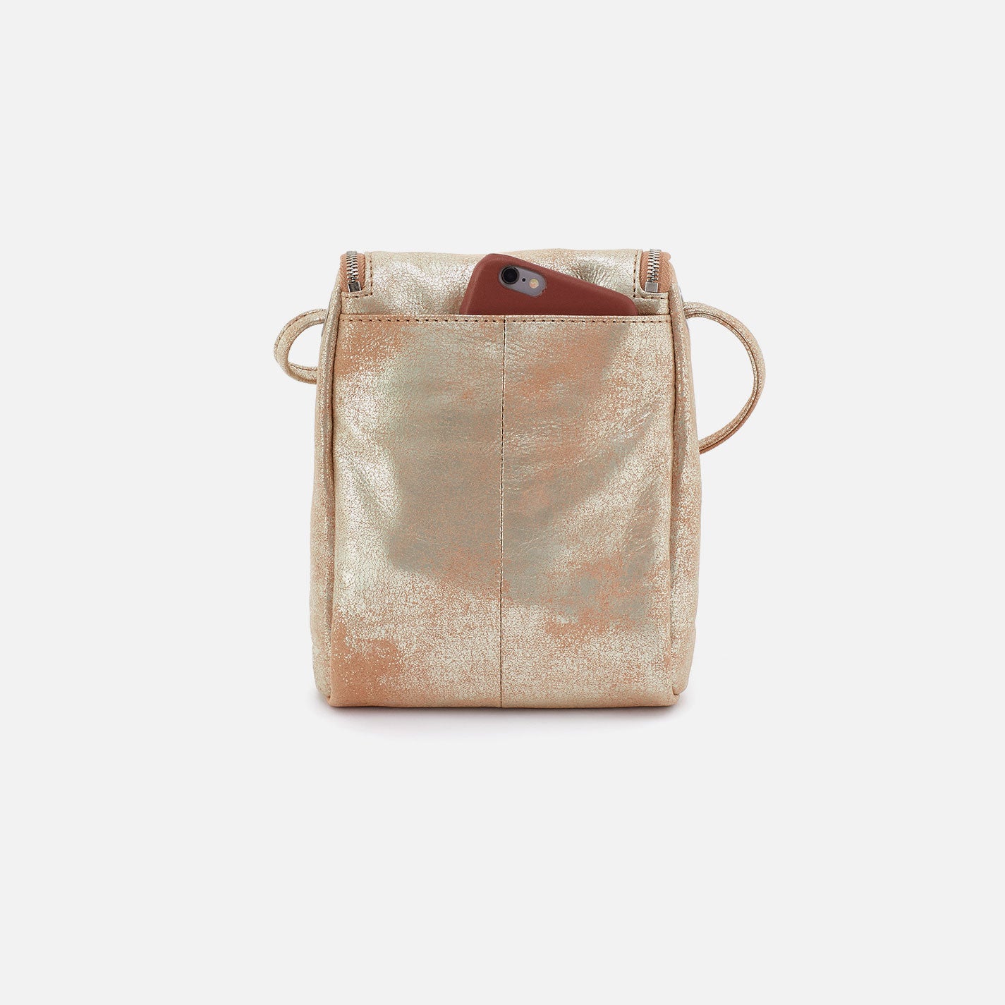 Fern Crossbody In Metallic Leather - Saddle Stardust – HOBO