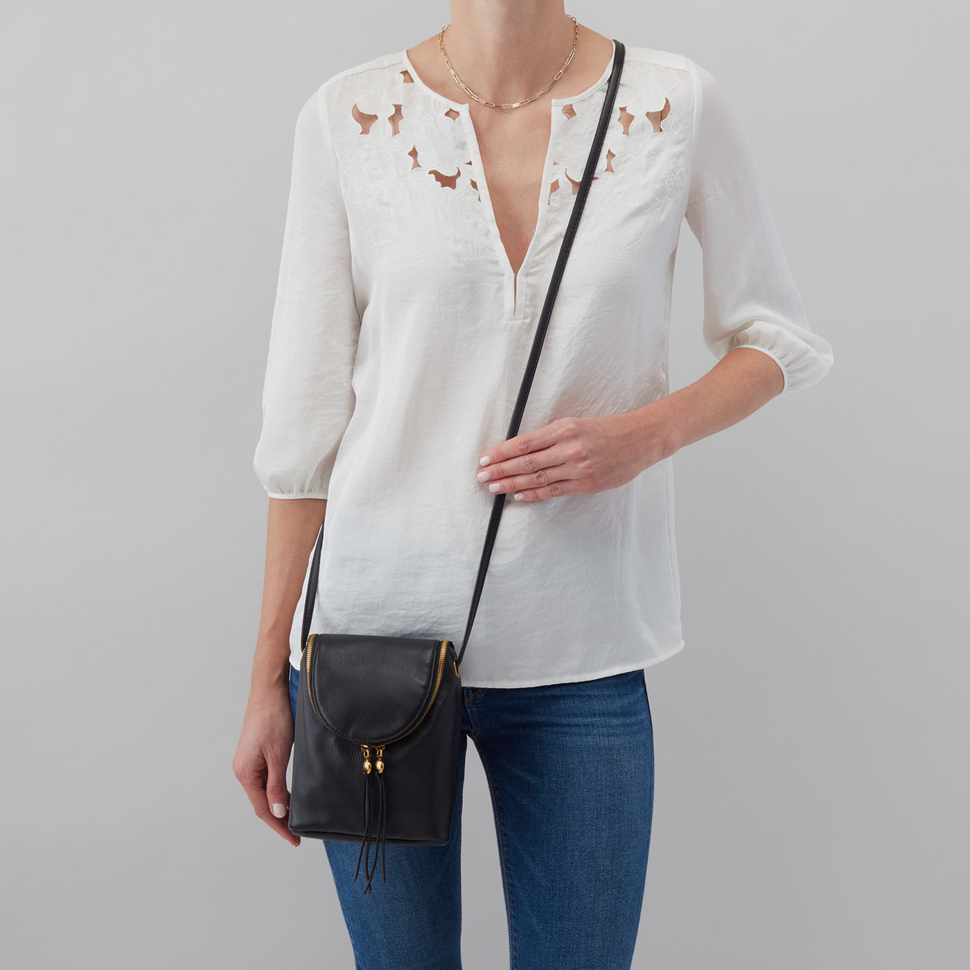 Fern Crossbody in Pebbled Leather Sage Leaf HOBO