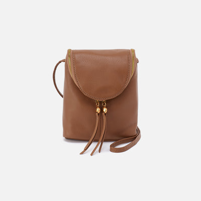 Fern Crossbody In Pebbled Leather - Timber Brown
