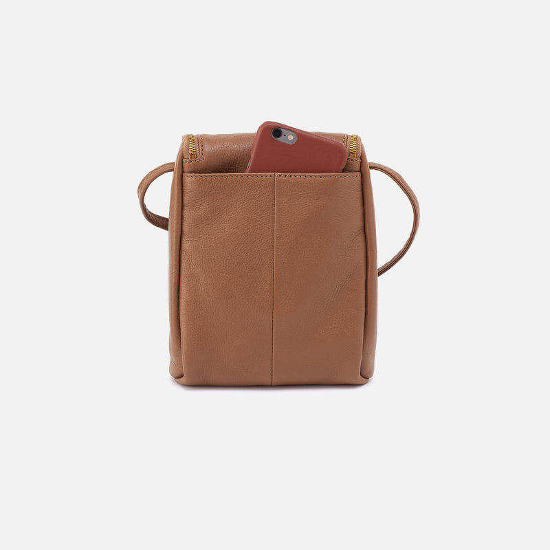 Fern Crossbody In Pebbled Leather - Timber Brown