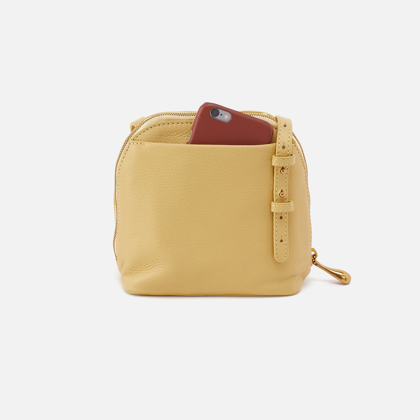 Nash Crossbody in Pebbled Leather - Flax