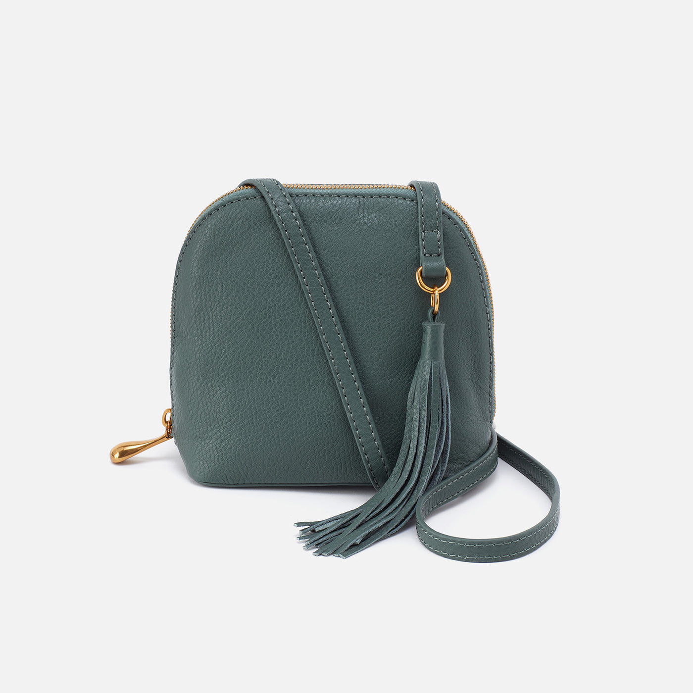 Nash Crossbody in Pebbled Leather Sage Leaf HOBO