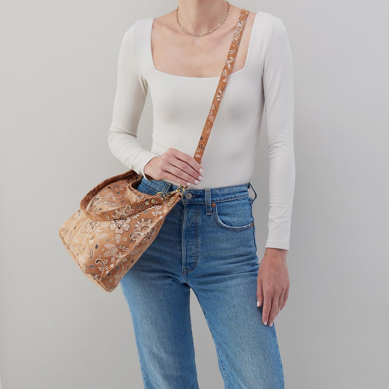 Pier Shoulder Bag in Printed Leather - Country Road Bloom