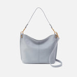 Pier Shoulder Bag In Pebbled Leather - Indigo Cloud