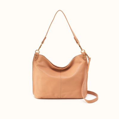 Pier Shoulder Bag In Pebbled Leather - Sandstorm