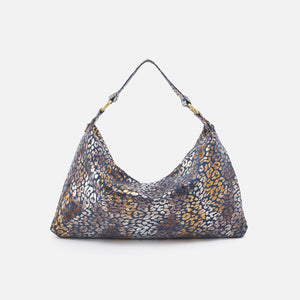 Paulette Shoulder Bag in Printed Leather - Mirror Cheetah